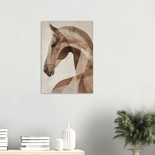 Stillness – Abstract Horse Art Poster