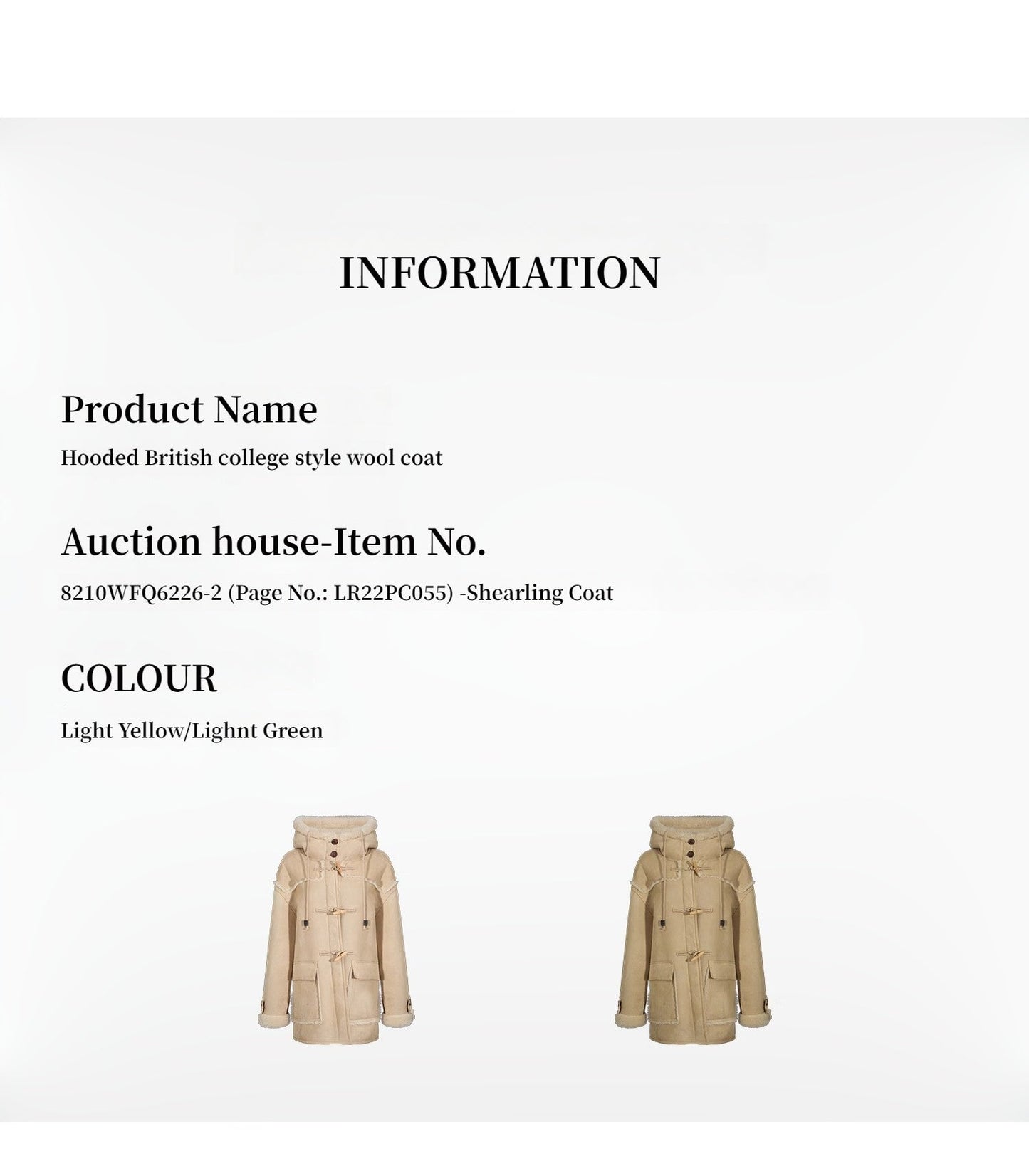 "Quartet Short" Wool Artificial Compositesuede Hooded Shearling Jacket