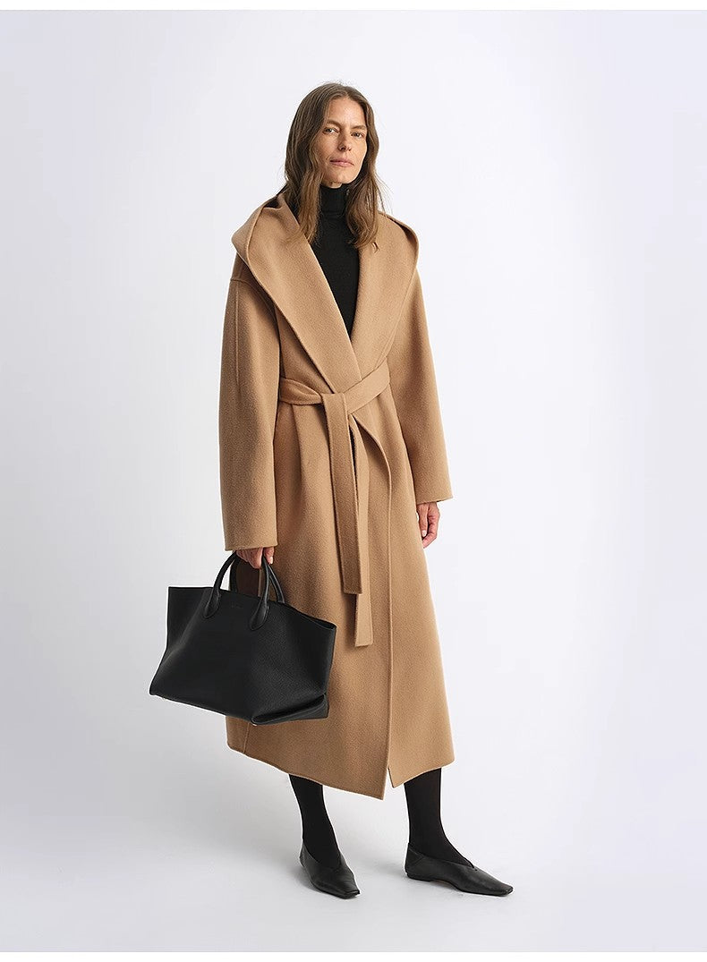 Fireladyfur Women's Hooded Cape | Australian Wool & Cashmere Blend"Magic World"