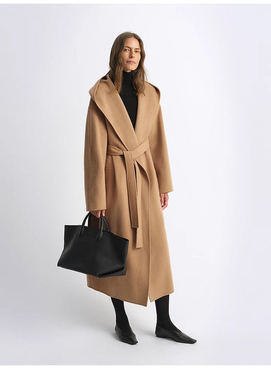 Fireladyfur Women's Hooded Cape | Australian Wool & Cashmere Blend"Magic World"