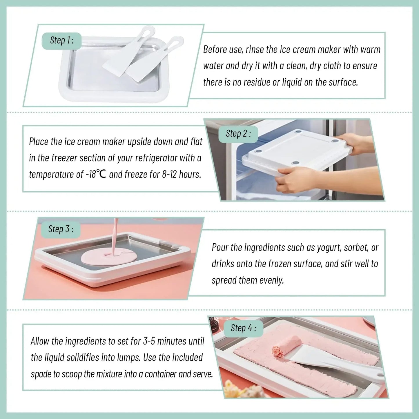 Ice Cream Maker Pan