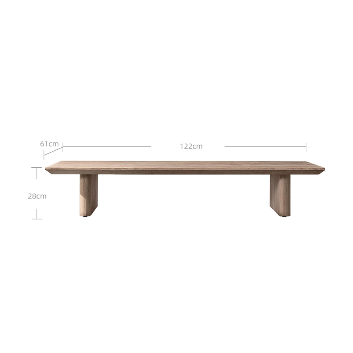 Bruce Rectangular Teak Coffee Table-1