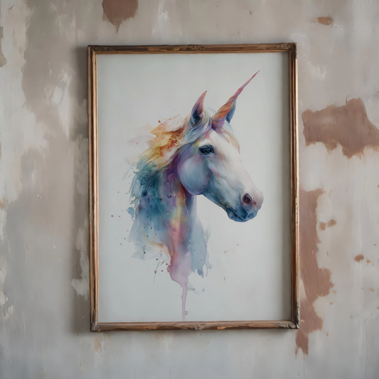 Unicorn - Dreamy Unicorn Art Poster