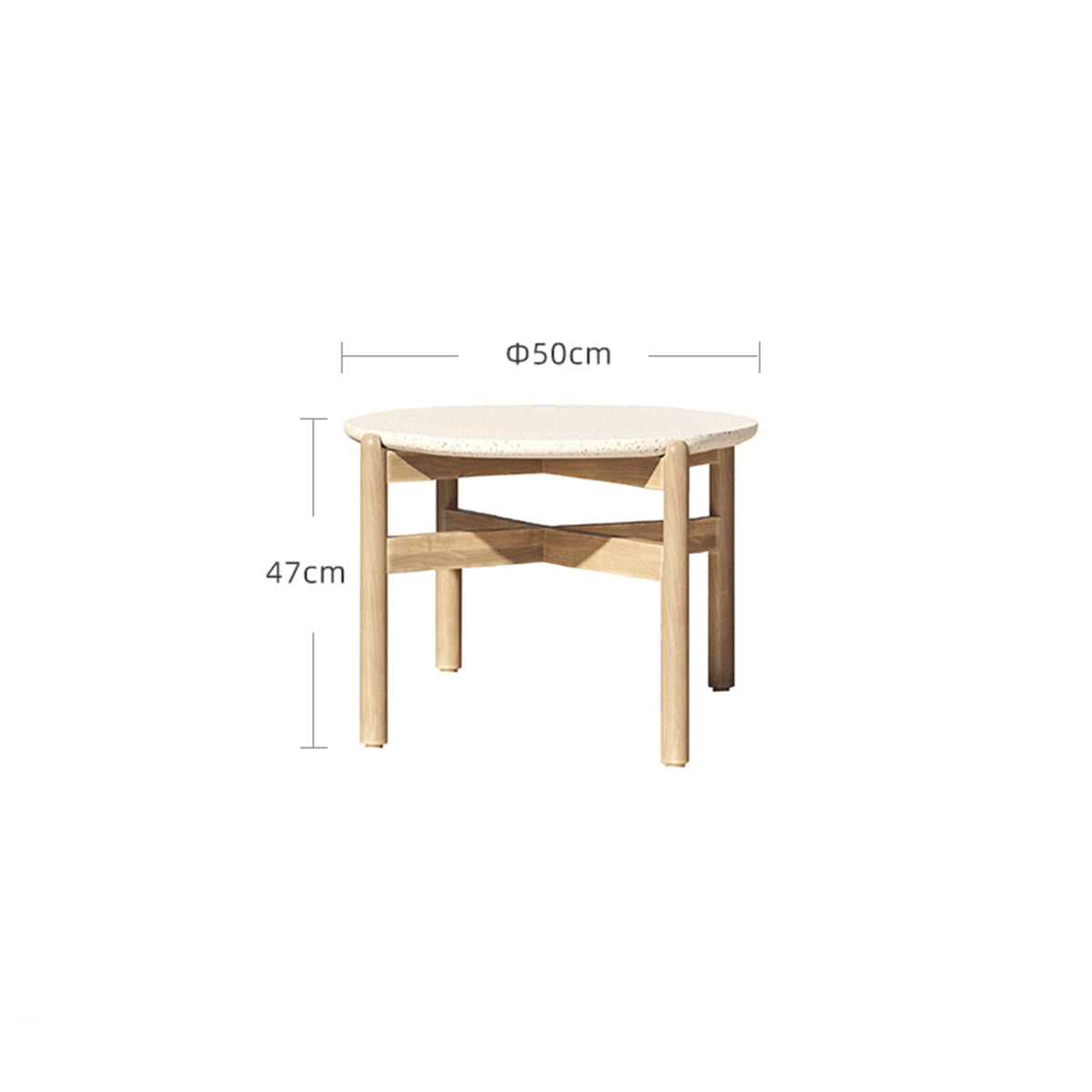 Monte Round Sand Coffee Table-1