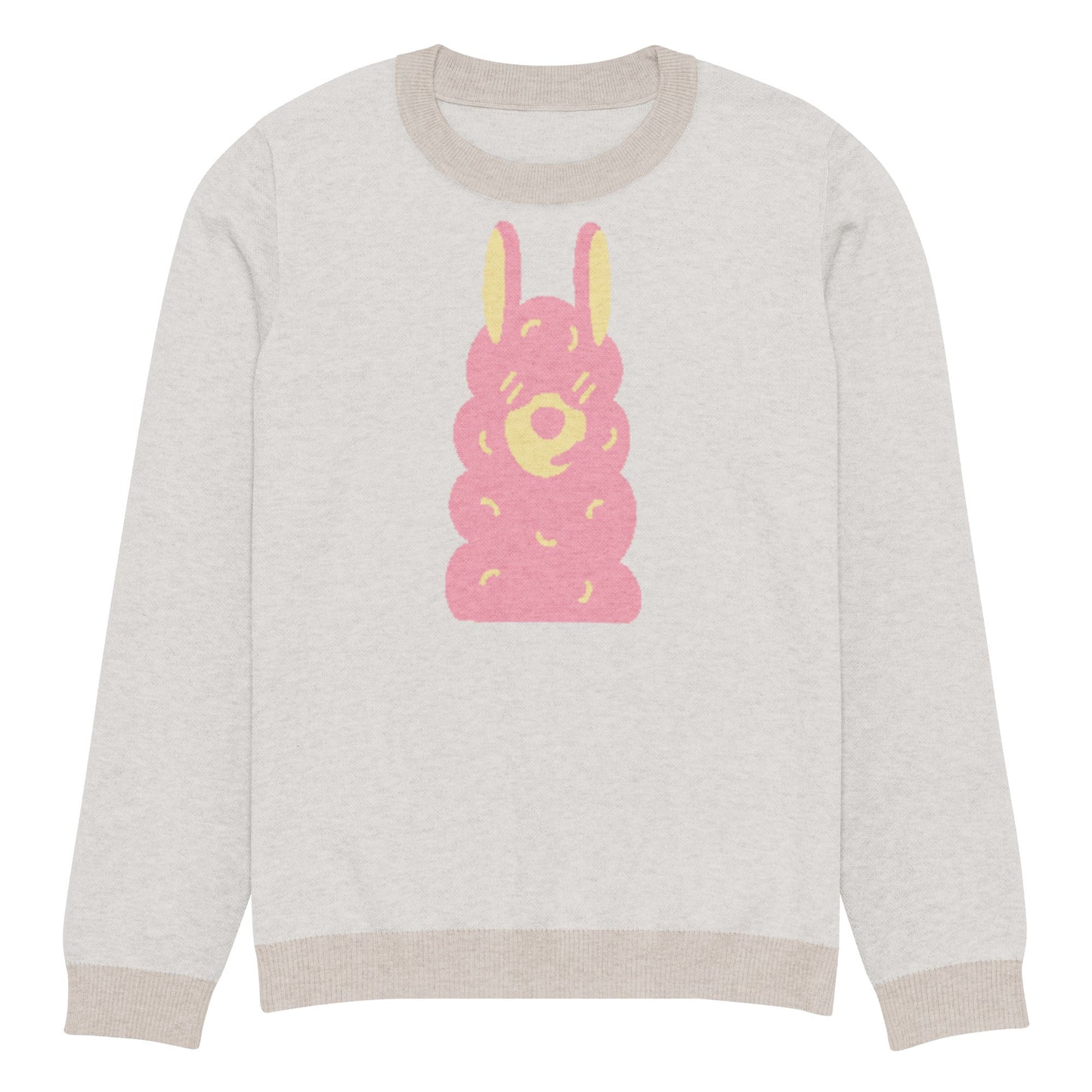 Knitted crew neck sweater