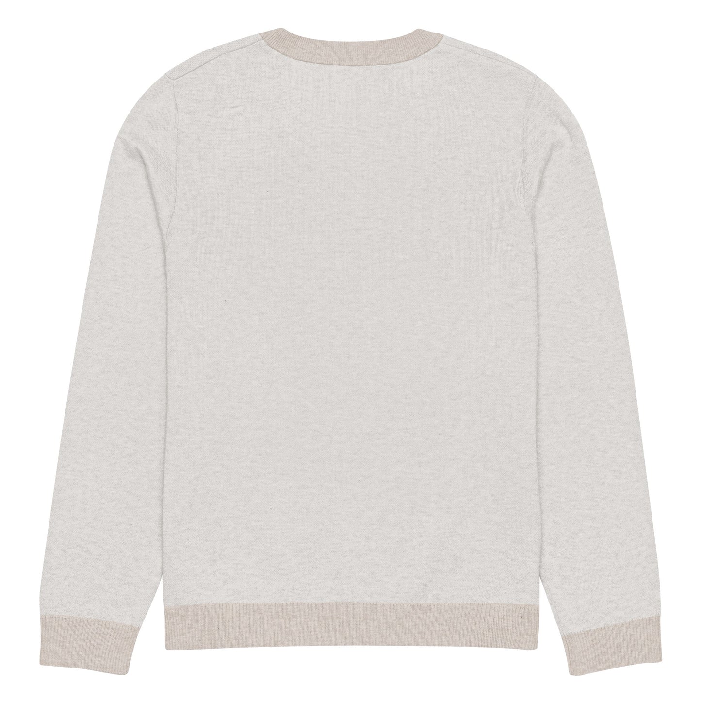 Knitted crew neck sweater