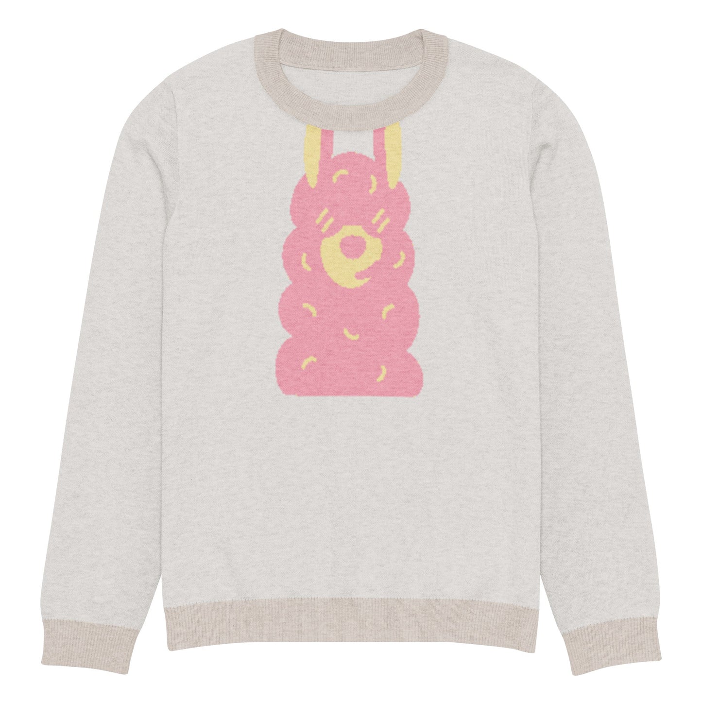 Knitted crew neck sweater