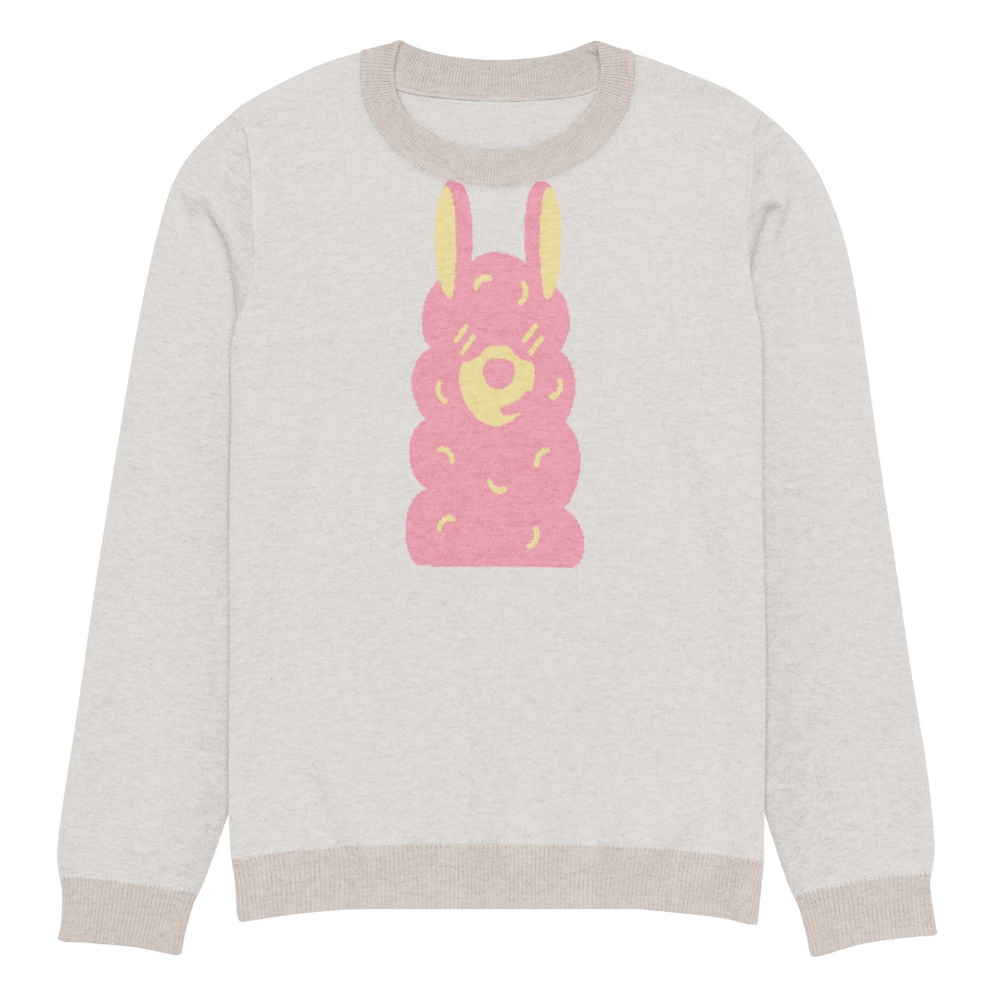 Knitted crew neck sweater