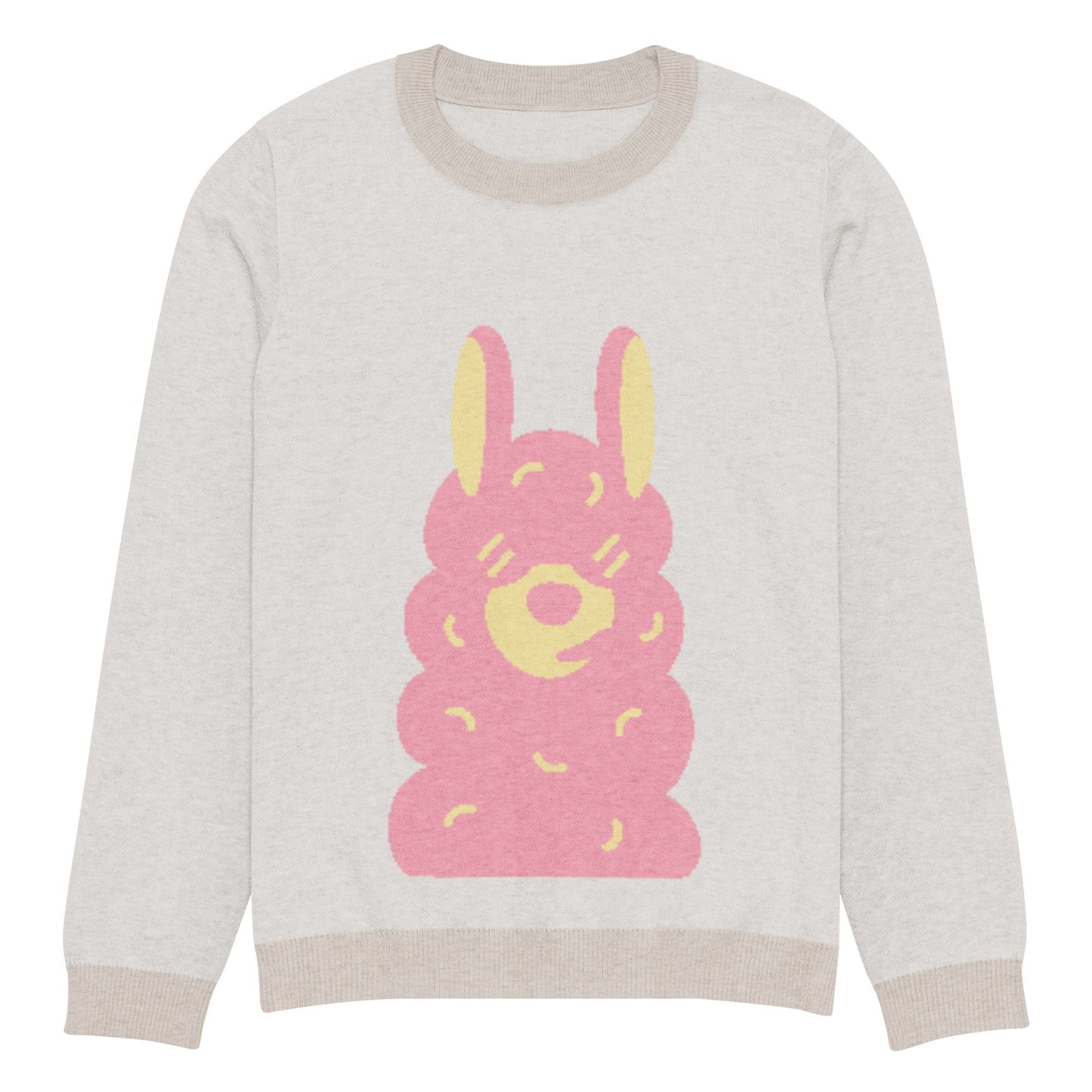 Knitted crew neck sweater