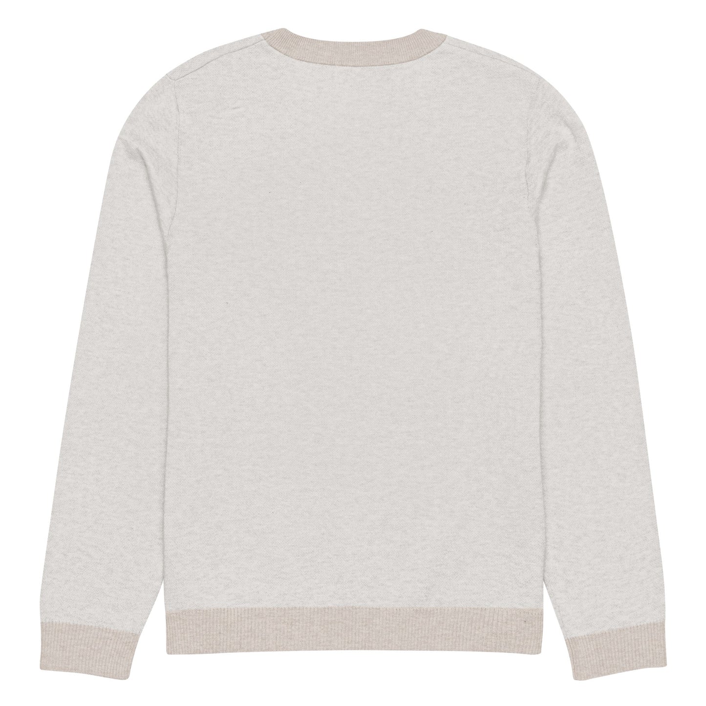 Knitted crew neck sweater