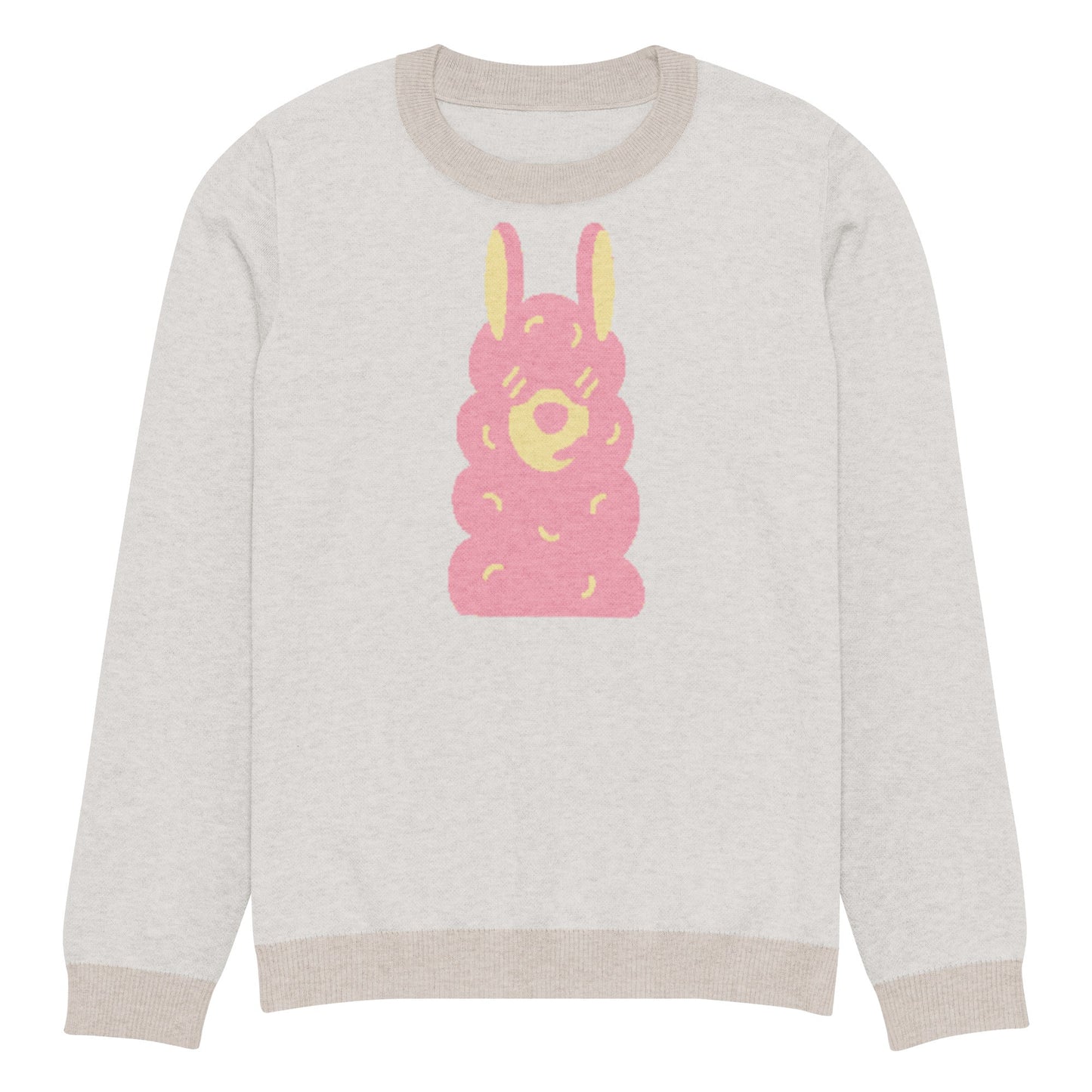 Knitted crew neck sweater