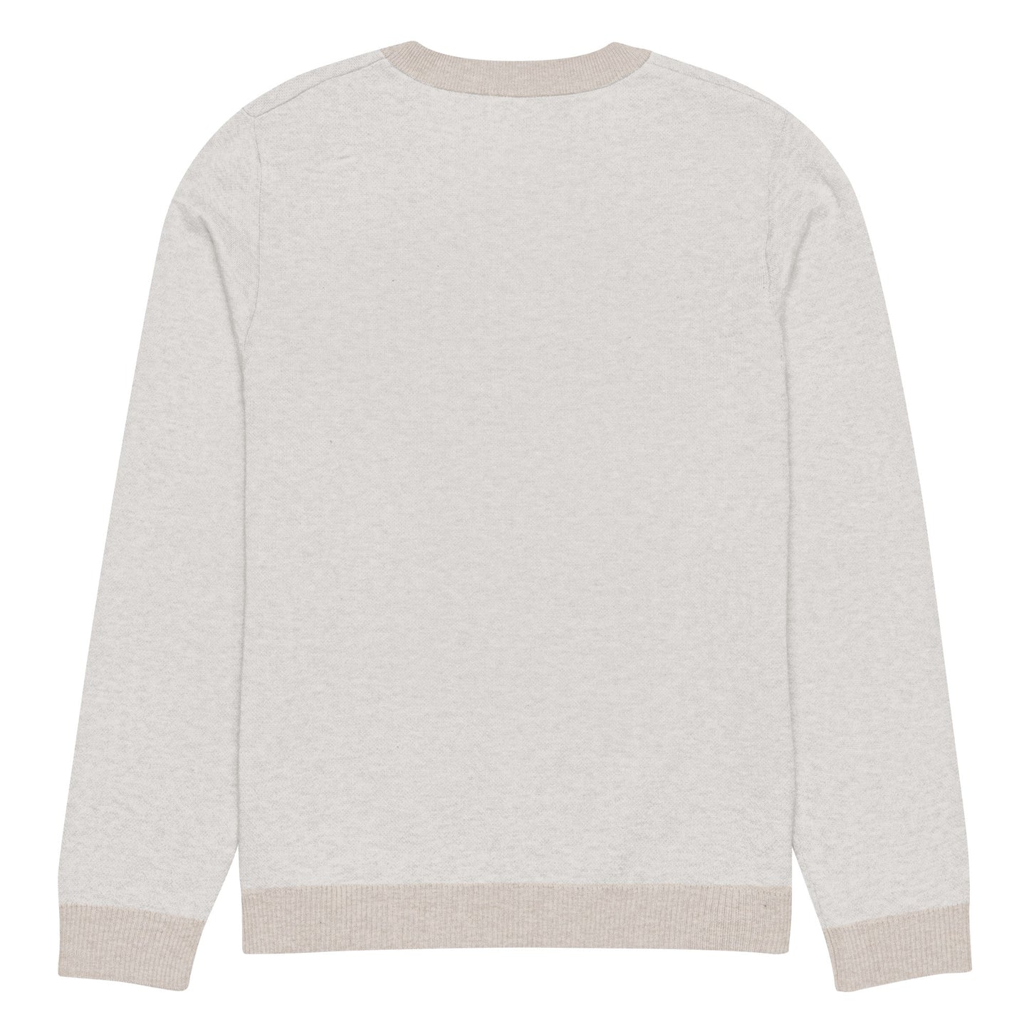 Knitted crew neck sweater