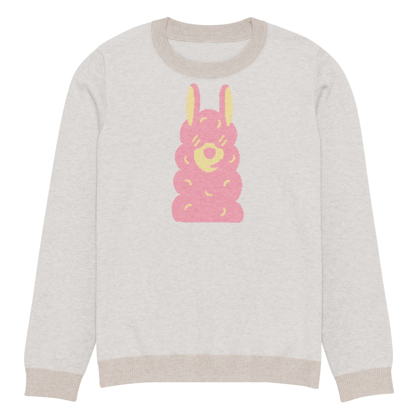 Knitted crew neck sweater