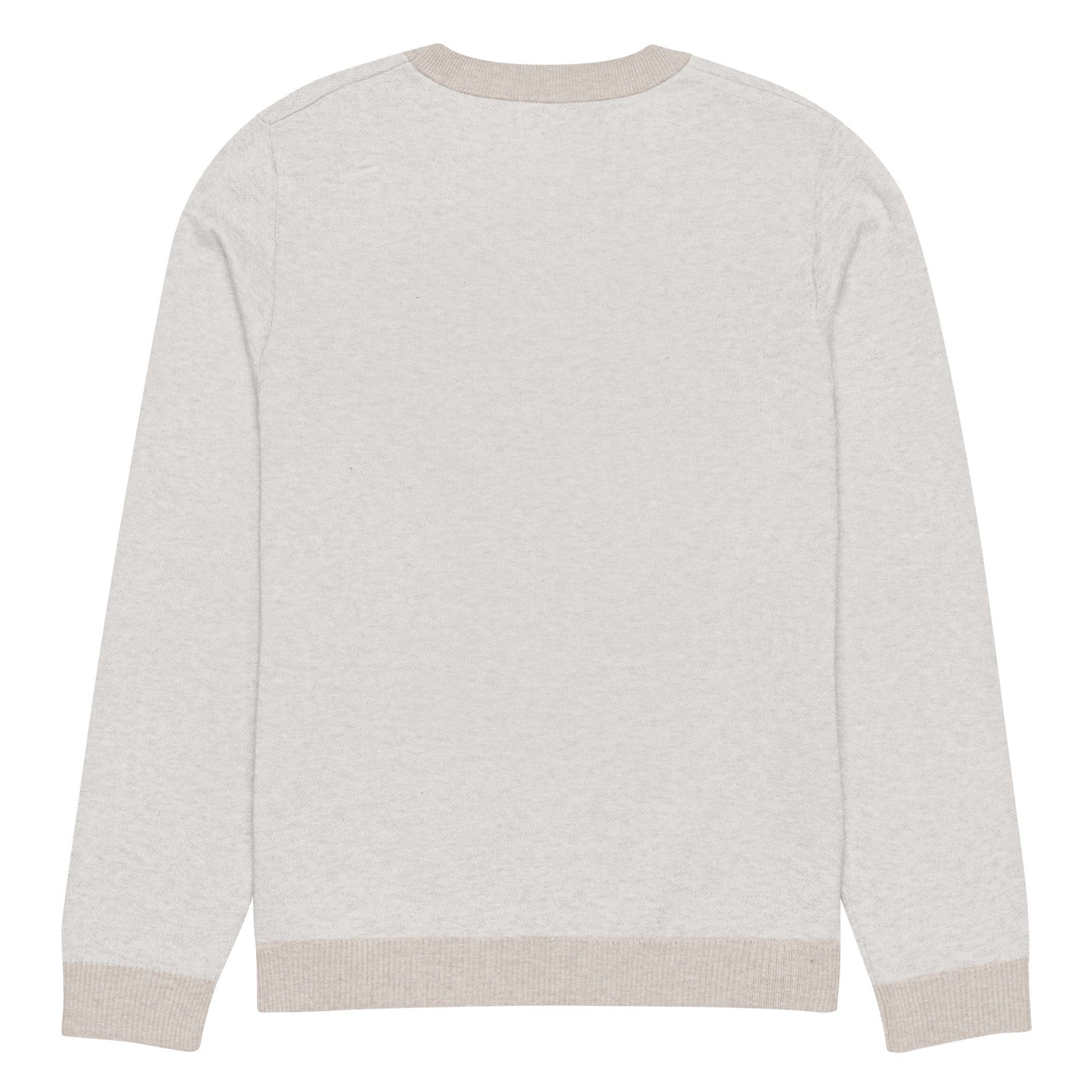 Knitted crew neck sweater
