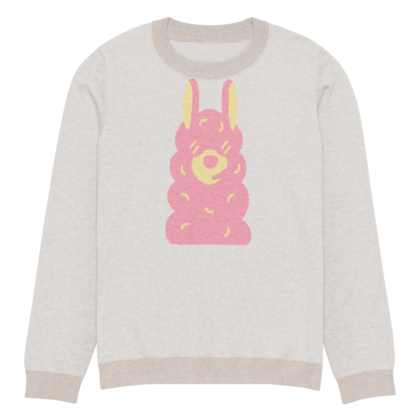 Knitted crew neck sweater