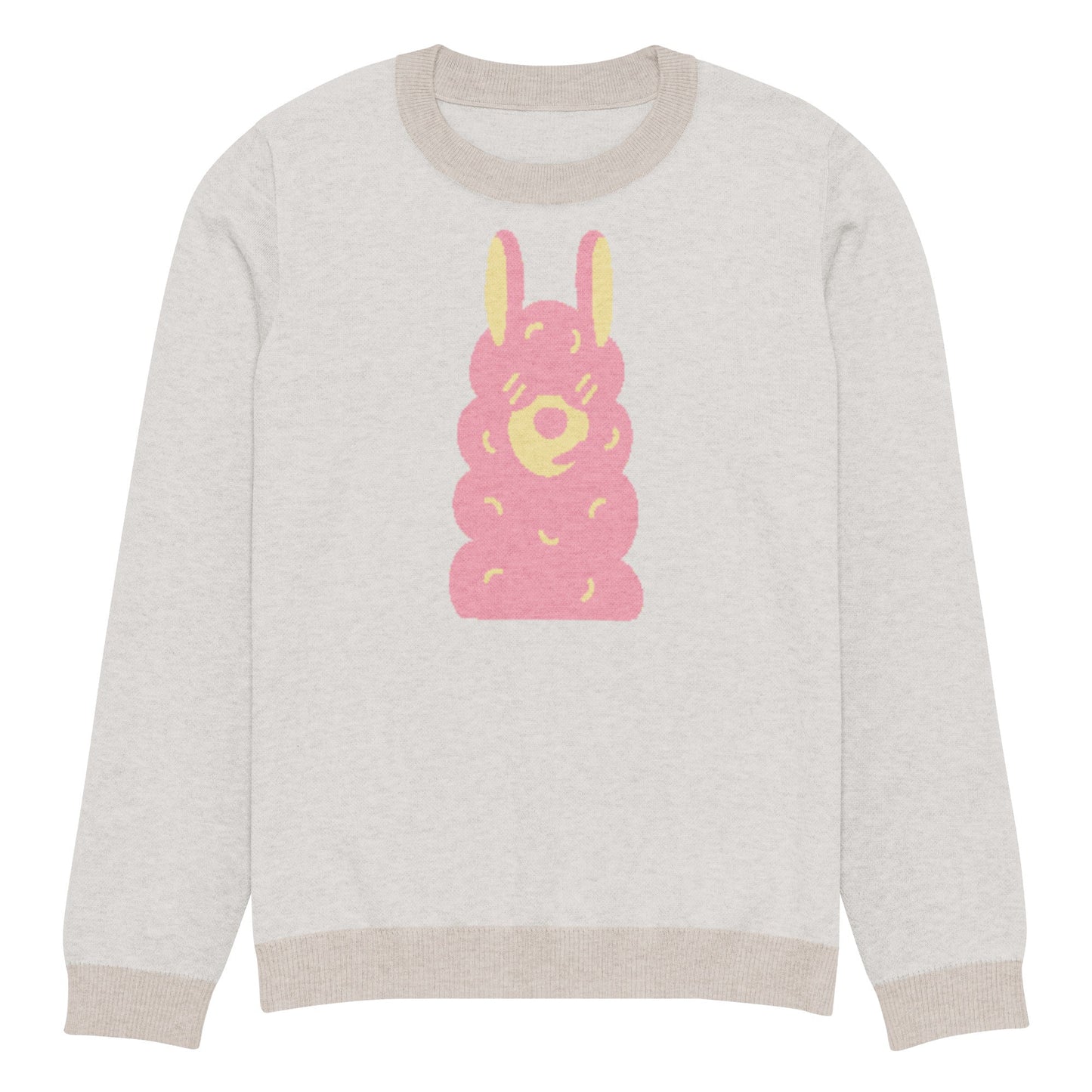Knitted crew neck sweater