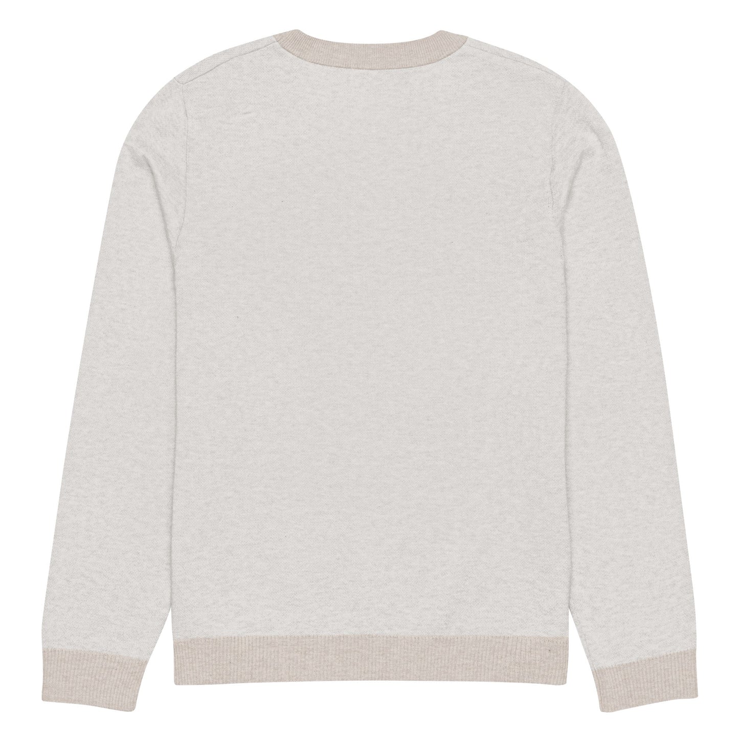 Knitted crew neck sweater