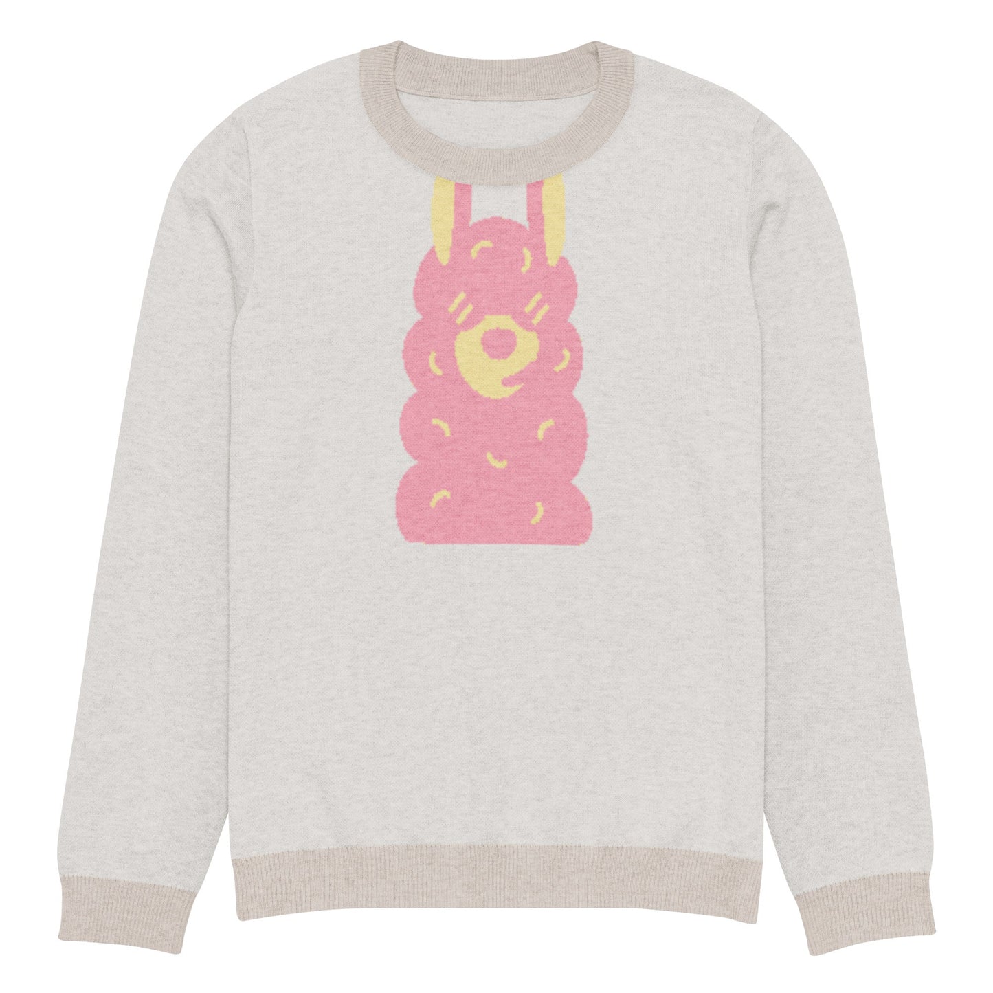 Knitted crew neck sweater
